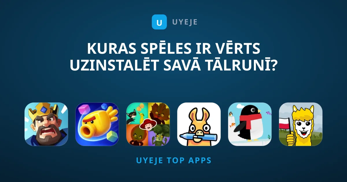 Kuras Spēles Ir Vērts Uzinstalēt Savā Tālrunī?